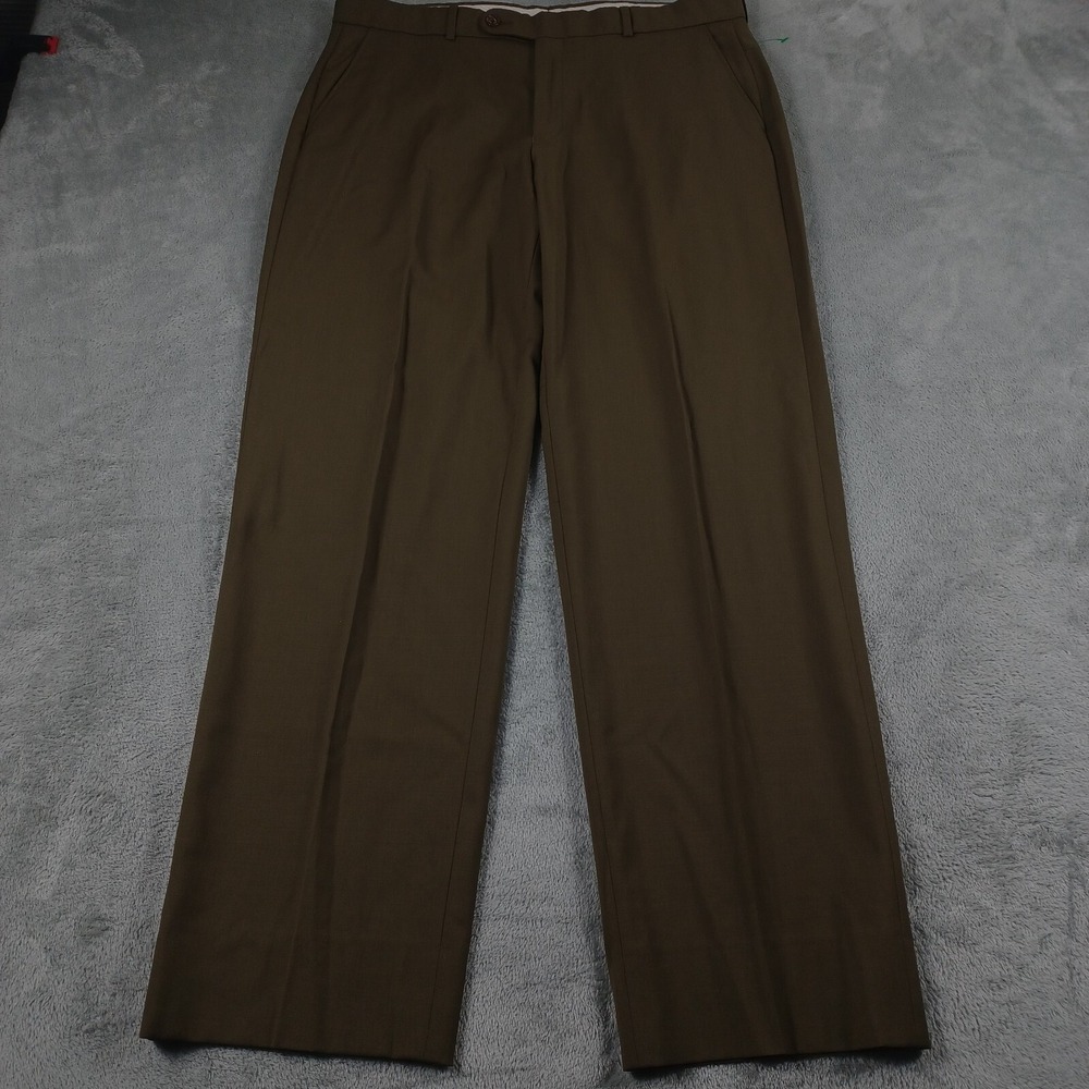 Ballin Pants Mens 35x31 Brown Wool Made in Canada‎ Formal Professional